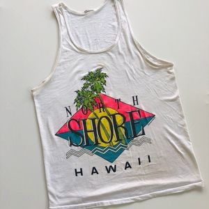 VINTAGE North Shore Hawaii Graphic Tank Top